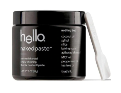 Hello Activated Charcoal Nakedpaste Toothpaste Jar 3oz