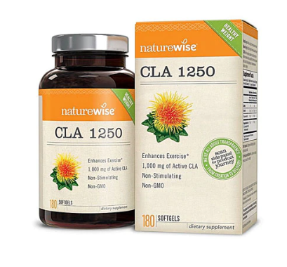 Naturewise CLA 1250 1000 mg 180 Softgels