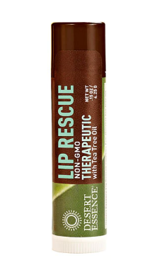 Desert Essence Lip Rescue Therapeutic with Tea Tree Oil  0.15oz  3pack