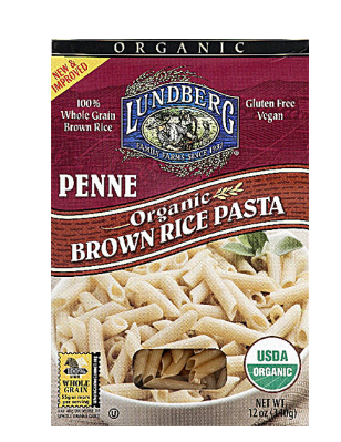 Lundberg Organic Brown Rice Pasta Penne  12oz