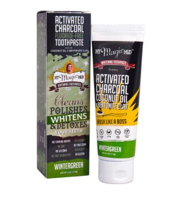 My Magic Mud Whitening Toothpaste  Wintergreen  4 oz
