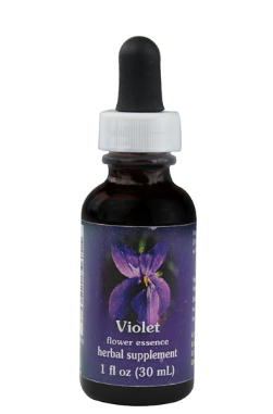 Flower Essence Violet  Liquid Herbal Supplement 1oz