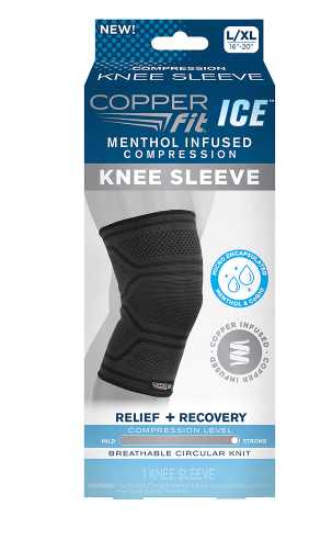 Copper Fit Knee Sleeve Ice L and XL 1.0ea