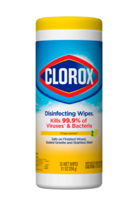 Clorox Disinfecting Wipes Crisp Lemon 35 Wipes