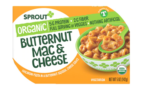 Sprout Organic Baby Food Butternut Mac and Cheese  5 oz