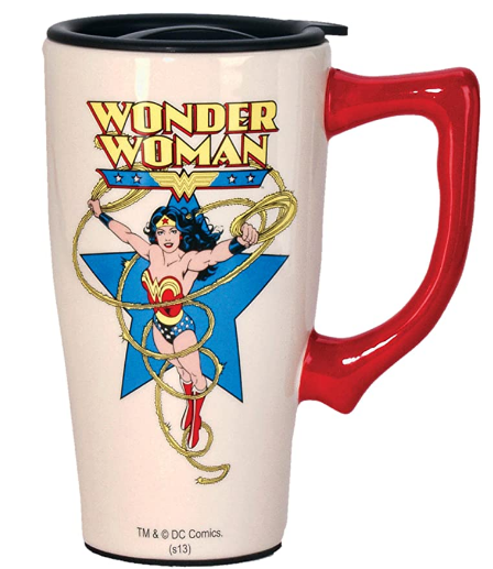 Wonder Woman DC Comics Travel Mug One Size White