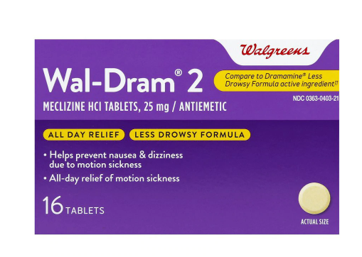 Walgreens Wal Dram II Antiemetic Travel Sickness