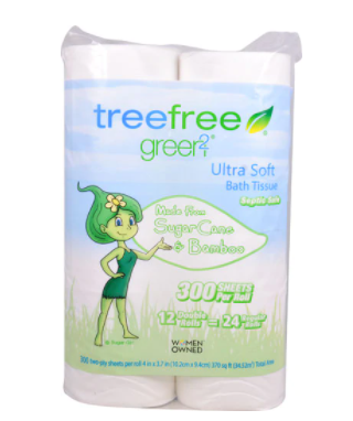 Green2 Ultra Soft Toilet Paper 12 Rolls 8 packs per case