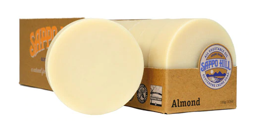 Sappo Hill Glycerine Cream Soap Almond  1 Bar