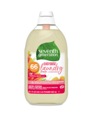 Seventh Generation Laundry Detergent Concentrated Tropical Grove 23 oz 6 case