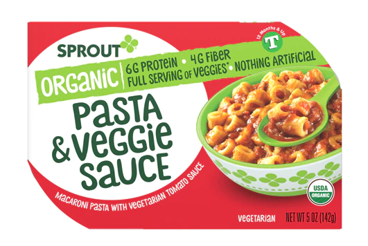 Sprout Organic Baby Food Pasta Veggie Sauce 5 oz