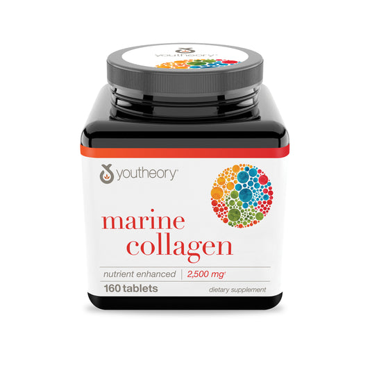 Youtheory Marine Collagen Enhanced Formula Tablets 160.0ea