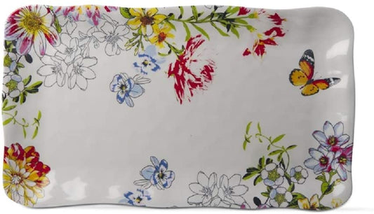 TRADE ASSOCIATE GROUP Bloom Melamine Rectangle Platter - Mega Shopper Worldwide