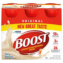 Boost Original Nutritional Drink Very Vanilla Very Vanilla 8.0oz by 6 pack
