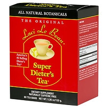 Laci Le Beau Super Dieters Natural Botanicals Tea Bags Original 60.0ea