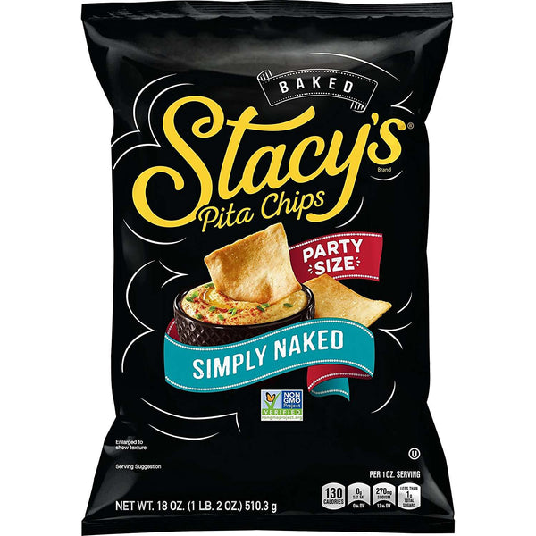 Stacys Pita Chips Simply Naked Party Size 18oz