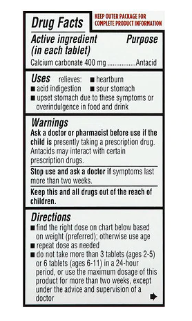 Walgreens Soothe Antacid Childrens Chewable Tablet