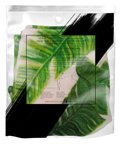 KITSCH Palm Hair Towel 1.0ea