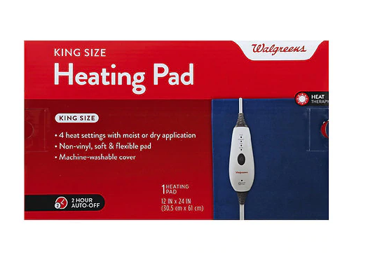 Walgreens Heating Pad Moist Dry King Size1.0ea
