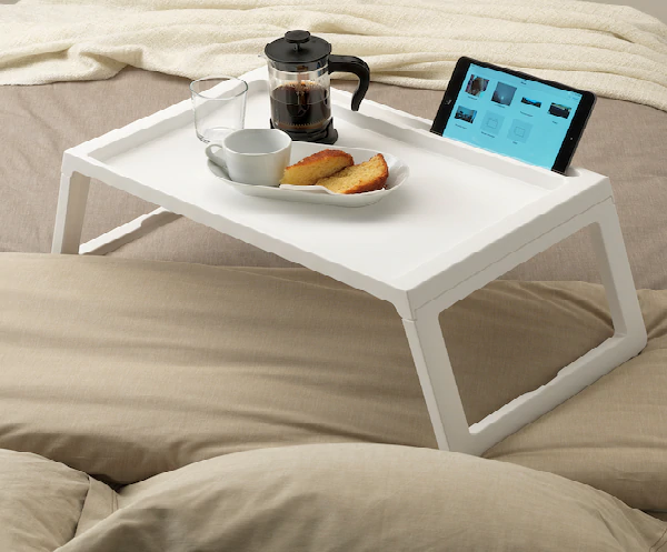 Ikea Klipsk Foldable Bed Tray, white - Mega Shopper Worldwide