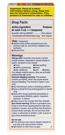Motrin Ibuprofen Children Kids Medicine Berry 4oz