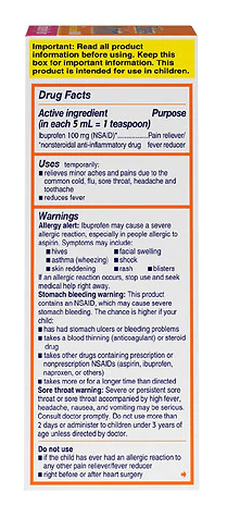 Children's Motrin Ibuprofen Kids Medicine Berry 4.0oz