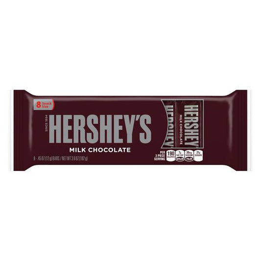 Hersheys Chocolate Candy Bar 8Pack