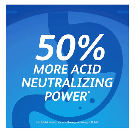 Tums Antacid Chewable Tablets for Heartburn Relief