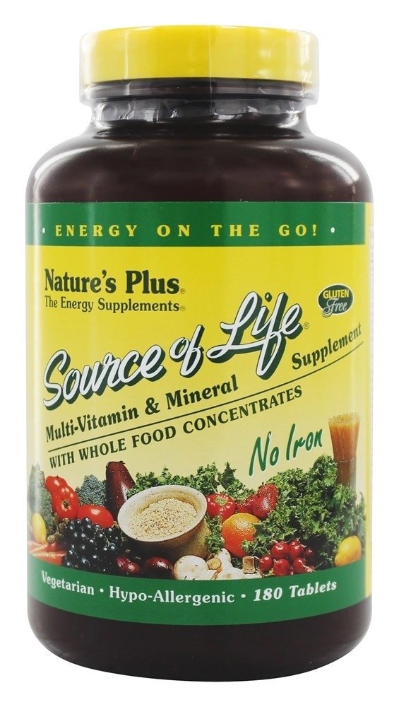 Natures Plus Source of Life Multi Vitamin 180Tabs