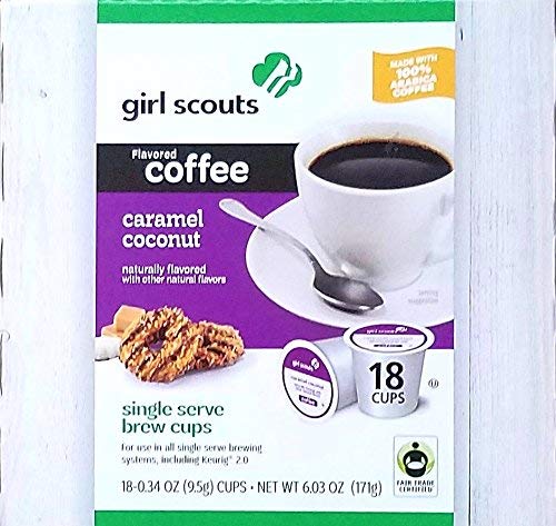 Girl Scouts Caramel Coconut Coffee 18 Count