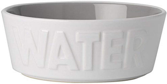 Pet Rageous Designs White and Grey Pet Water Bowl