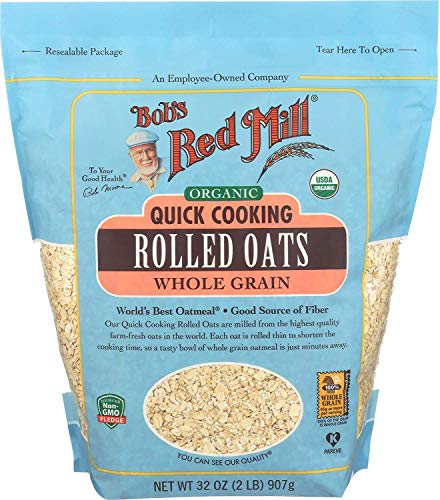 Bobs Red Mill Organic Rolled Oats Quick Cooking 32 oz