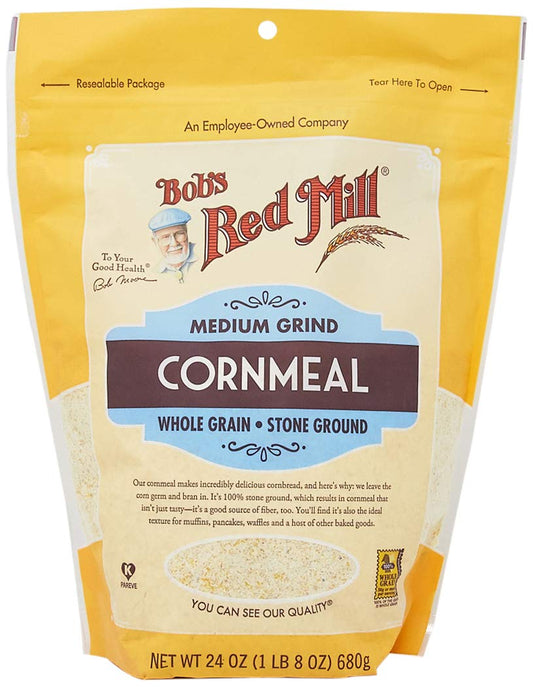 Bobs Red Mill Medium Grind Cornmeal  24 oz Resealable Pouch
