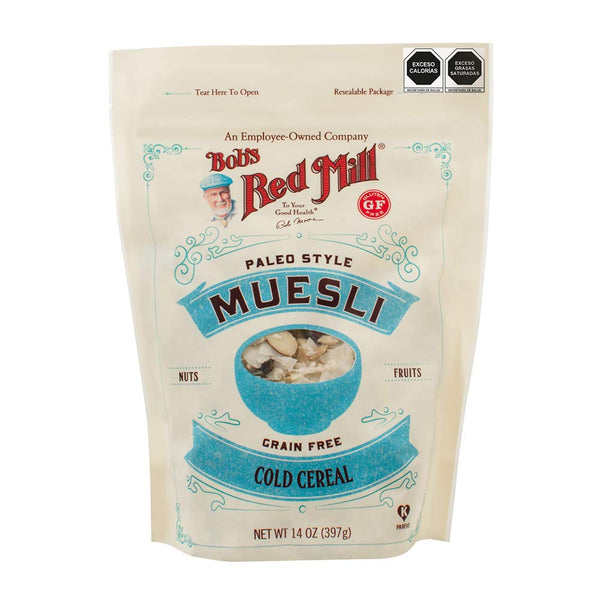 Bobs Red Mill Paleo Style Muesli Cold Cereal Grain Free Nuts Fruits 14 oz