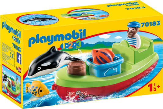 Playmobil Fisherman and Boat Playset