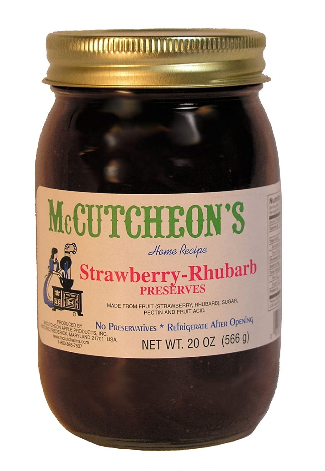 McCutcheons Strawberry Rhubarb Preserves 20 oz