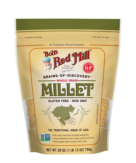 Whole Grain Millet Resealable Pouch Bobs Red Mill 28oz