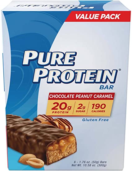 Pure Protein Bars Chocolate Peanut Caramel 1.76oz x 6 pack