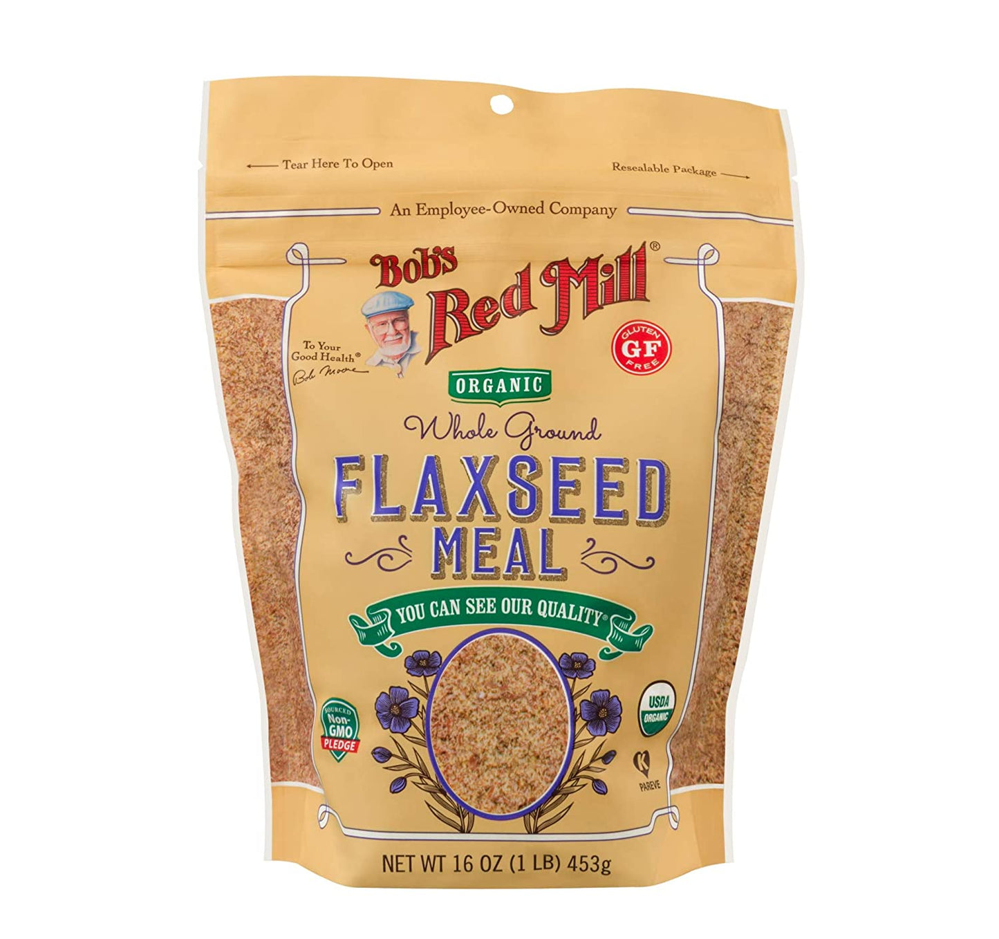 Bobs Red Mill Organic Flaxseed Meal 16 oz