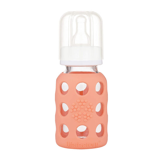 Lifefactory  Glass Baby Bottle with Protective Sleeve 4 oz.