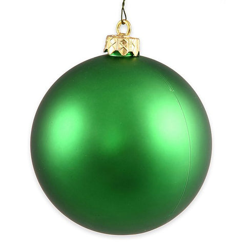 Vickerman Green Matte Ball Ornament 12 Inch