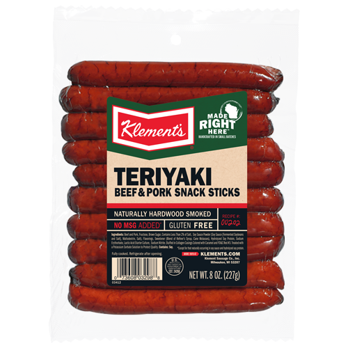 Klements Teriyaki Snack Sticks 8oz