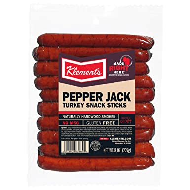 Klements Pepper Jack Turkey Snack Sticks 8oz