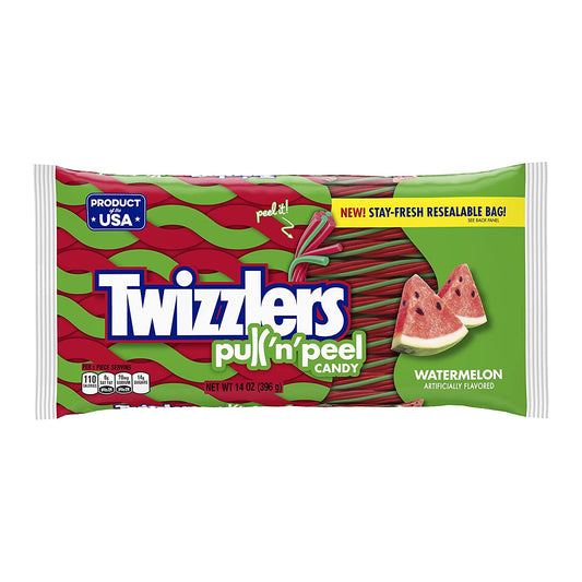 TWIZZLERS PULL N PEEL Watermelon Flavor Candy 14oz