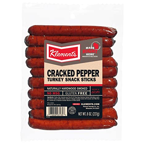 Klements Cracked Pepper Turkey Sticks 8oz