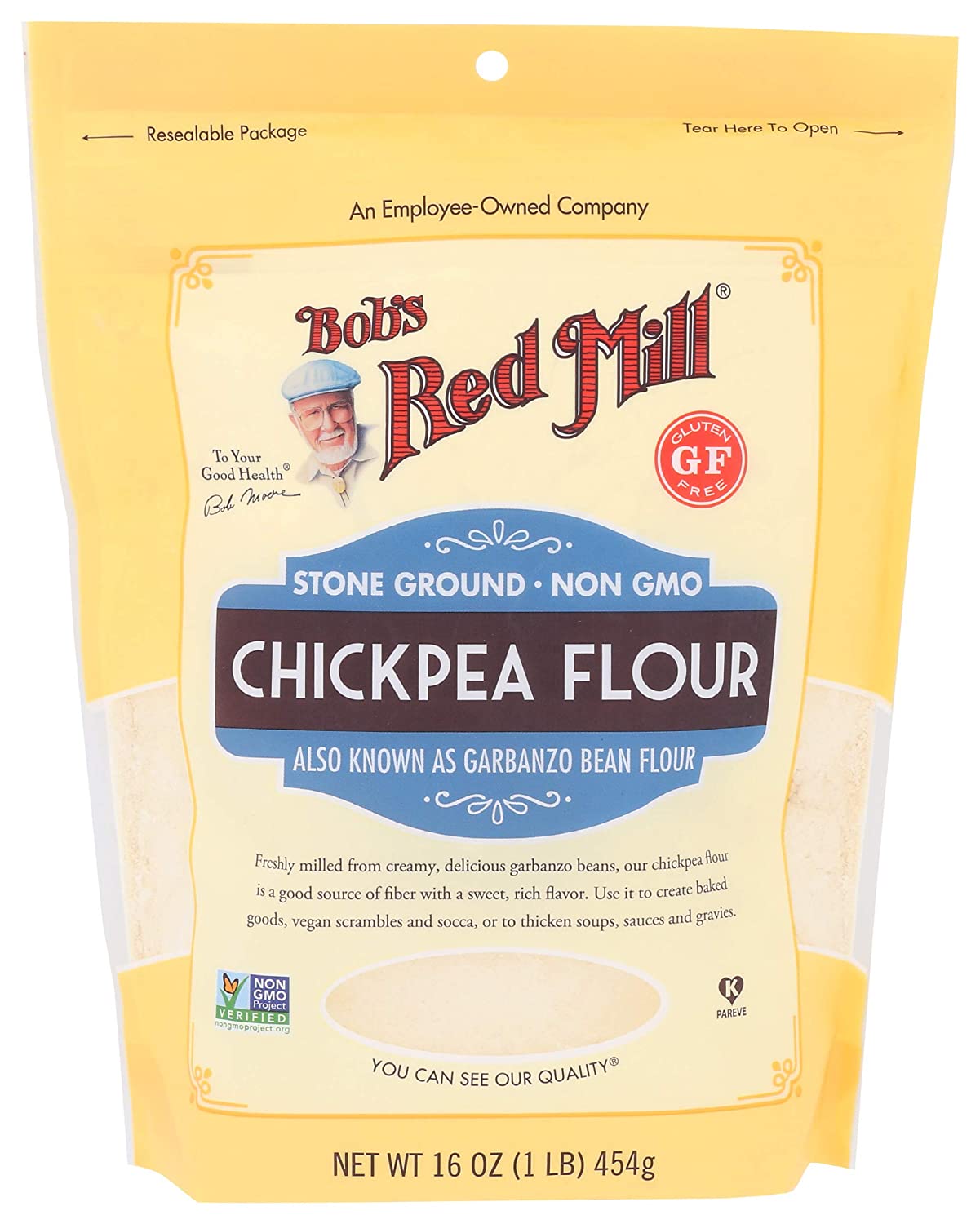 Flour Resealable Pouch Bobs Red Mill Chickpea 16oz