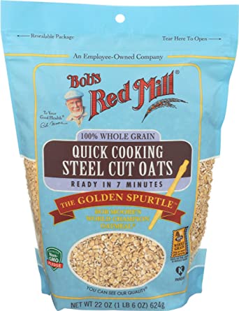 Bobs Red Mill Organic Steel Cut Oats Quick Cooking 22 oz