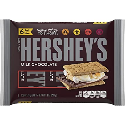 Hershey Milk Chocolate Candy Bar 6Pack