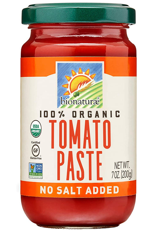 Organic Tomato Paste No Salt Added Bionaturae 7oz