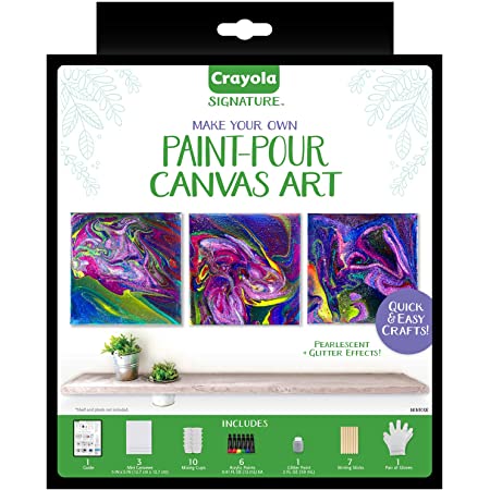 Crayola Signature Paint Pour Canvas Art Set 1.0ea